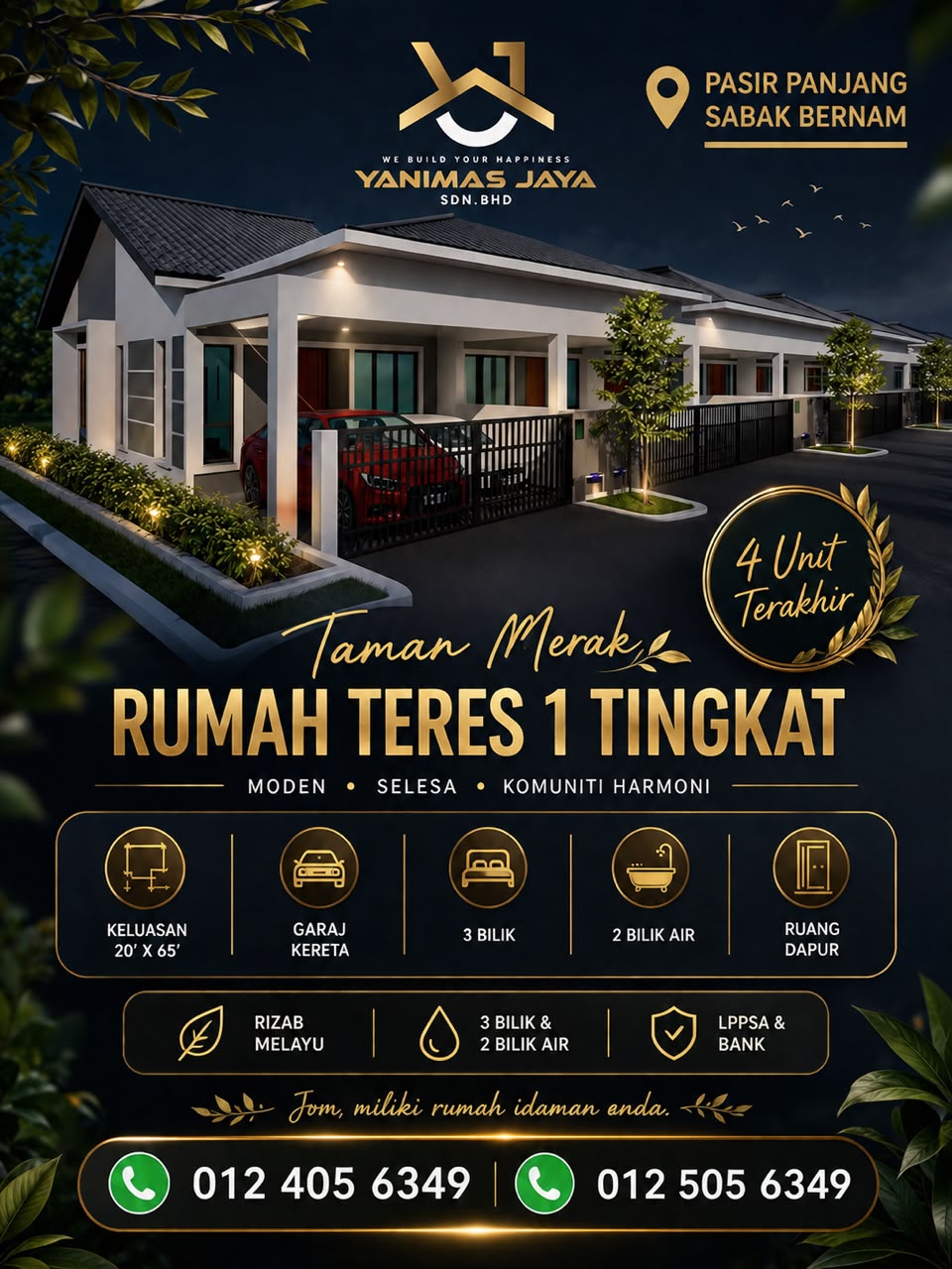 Rumah Teres 1 Tingkat